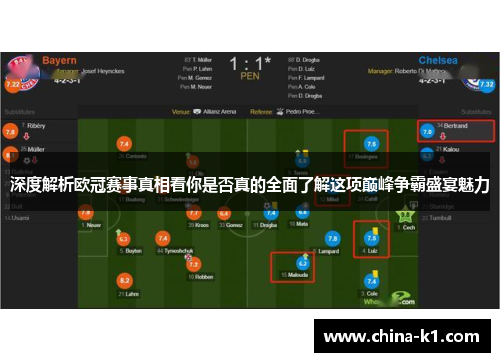 深度解析欧冠赛事真相看你是否真的全面了解这项巅峰争霸盛宴魅力